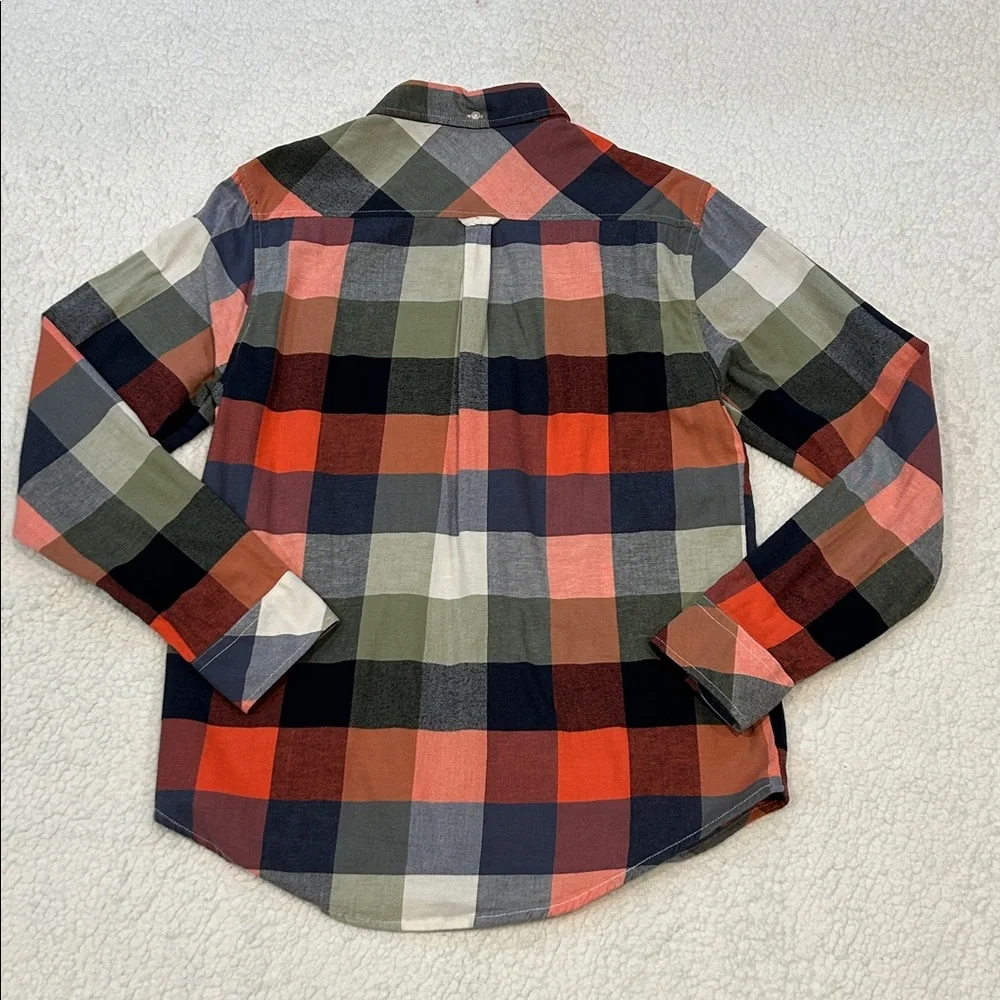 Chubbies Men's Long Sleeve Plaid Button Down Flannel Shirt Large Red Blue Green
